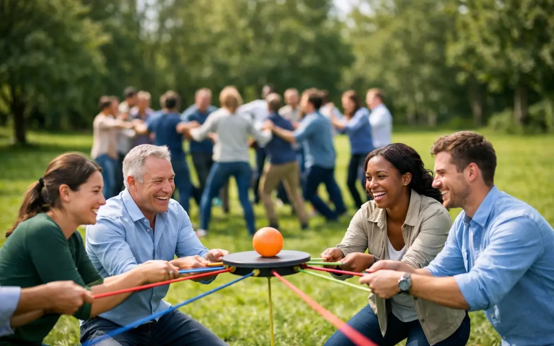 Teambuilding-Spiele für große Gruppen